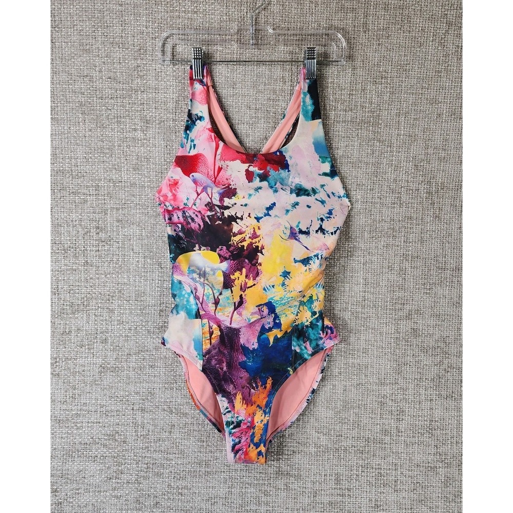 Sweaty Betty Swimwear‎ One Piece Swimsuit Womens XS Multicolor Shelf Bra Nice!
